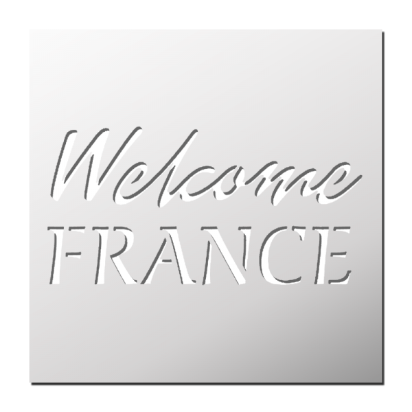 Pochoir Welcome France