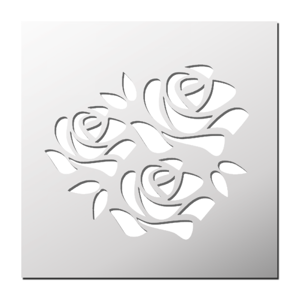 Pochoir Bouquet de roses