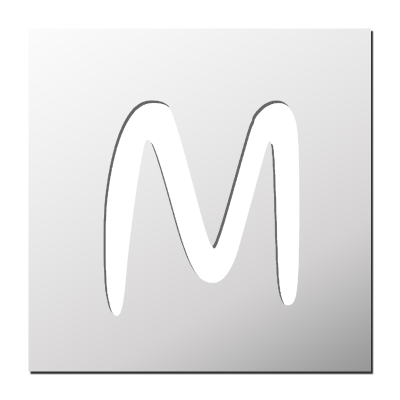 Pochoir Lettre M