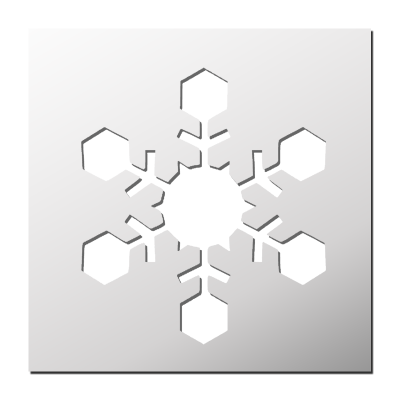 Pochoir Flocon de neige