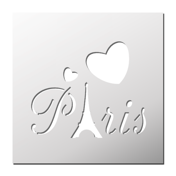 Pochoir Love Paris