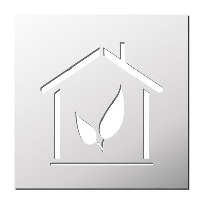 Pochoir Maison écologique
