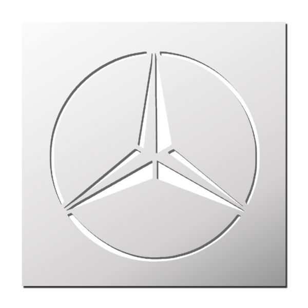 Pochoir Logo Mercedes