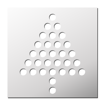 Pochoir Sapin Ronds