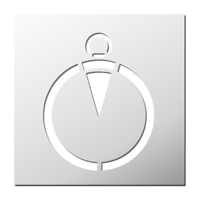 Pochoir Chronomètre