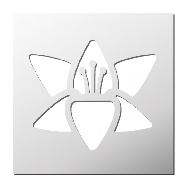 Pochoir Fleur de Lys