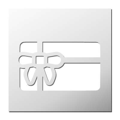 Pochoir Chèque Cadeau