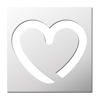 Pochoir Coeur
