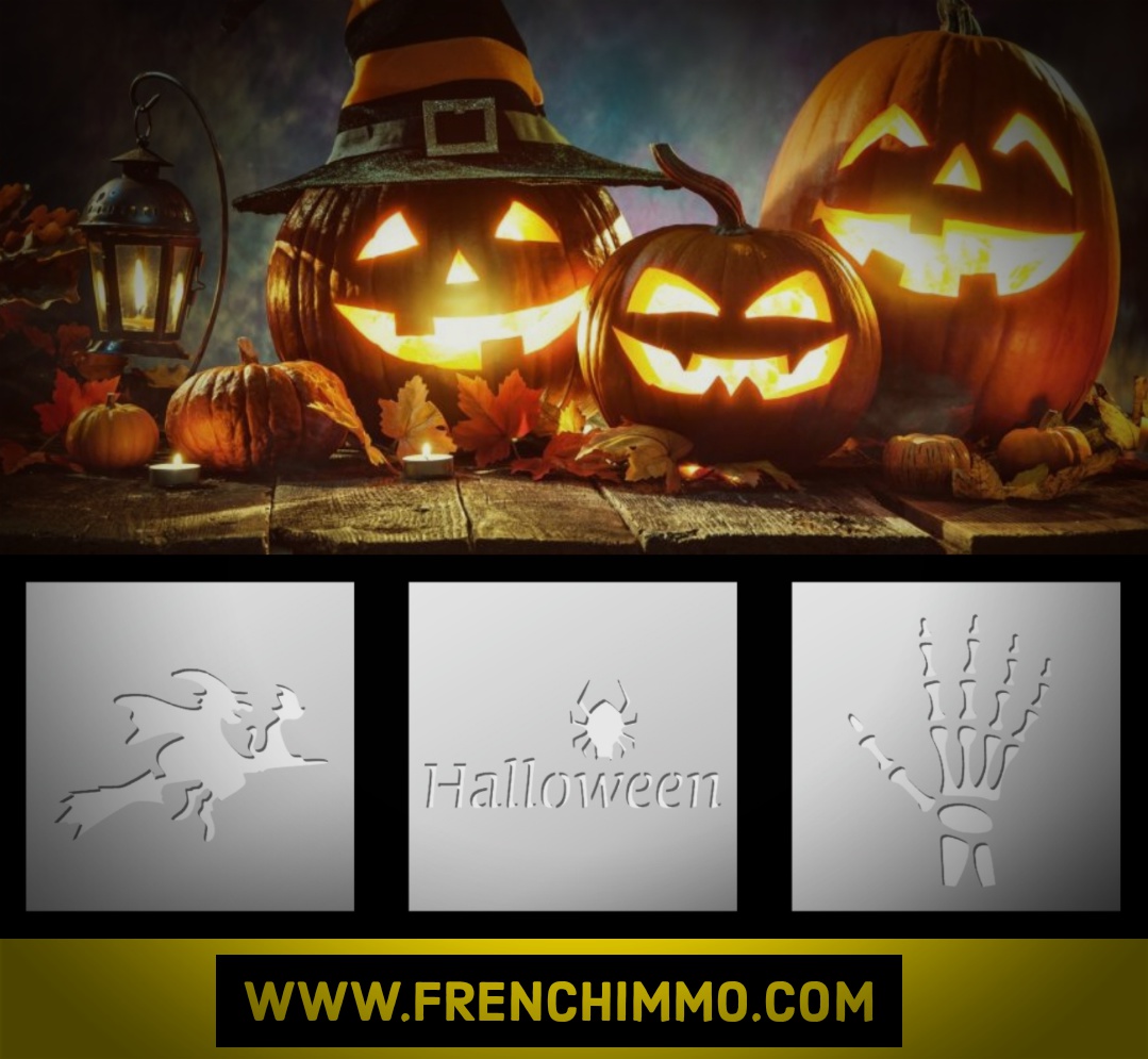 Pochoirs déco Halloween au meilleur prix !