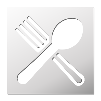 Pochoir Fourchette Cuillère
