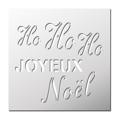 Pochoir Ho Ho Ho Joyeux Noël