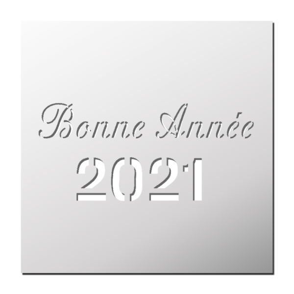 Pochoir Bonne Année 2021