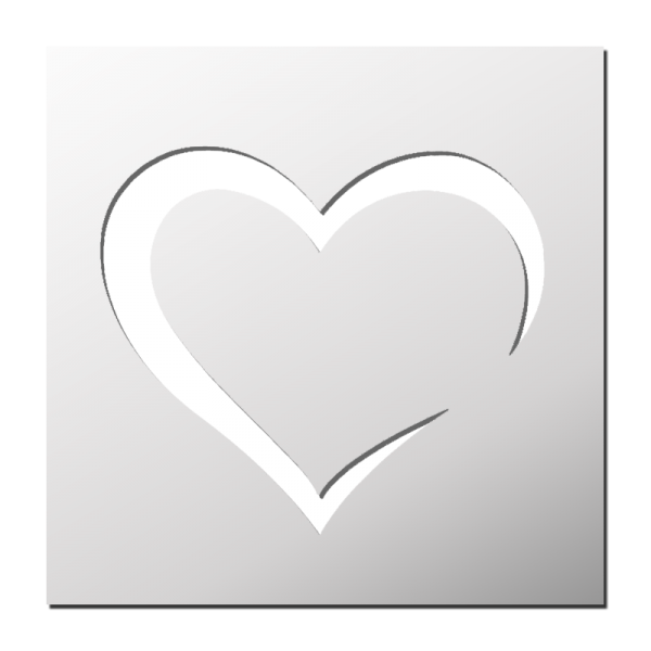 Pochoir Coeur