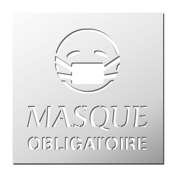 Pochoir Masque Obligatoire