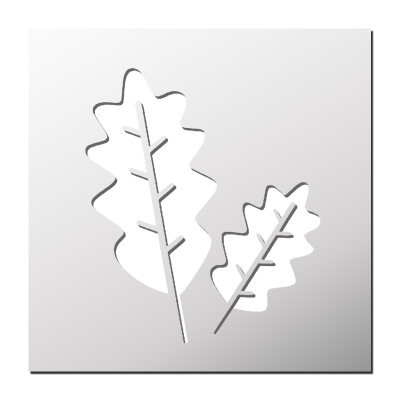 Pochoir Feuille