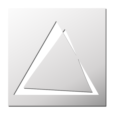 Pochoir Triangle 3D