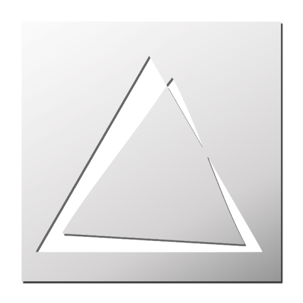 Pochoir Triangle 3D