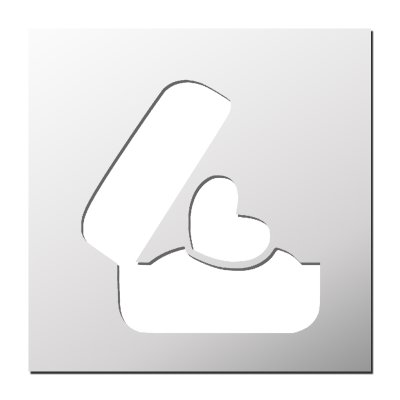 Pochoir Amour Mariage