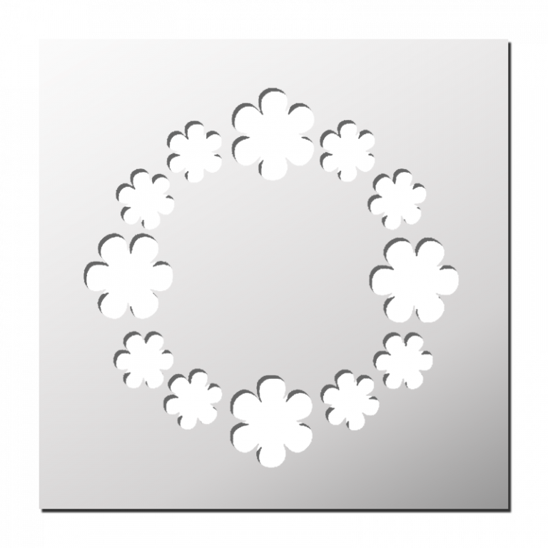 Pochoir Réutilisable Fleur De Lys Laurel Gothique – Classic Mural Scrapbooking Meuble Bois Verre