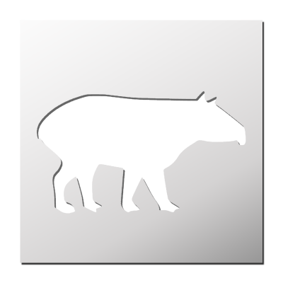 Pochoir Tapir