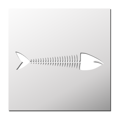Pochoir Arêtes de Poisson