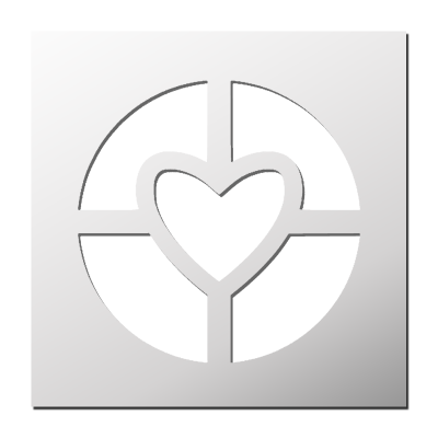 Pochoir Chocolat St Valentin