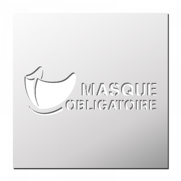 Pochoir Masque obligatoire