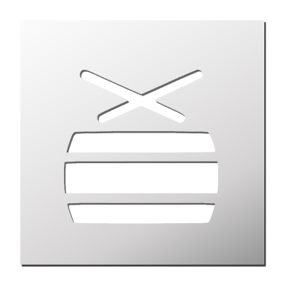 Pochoir Tambour