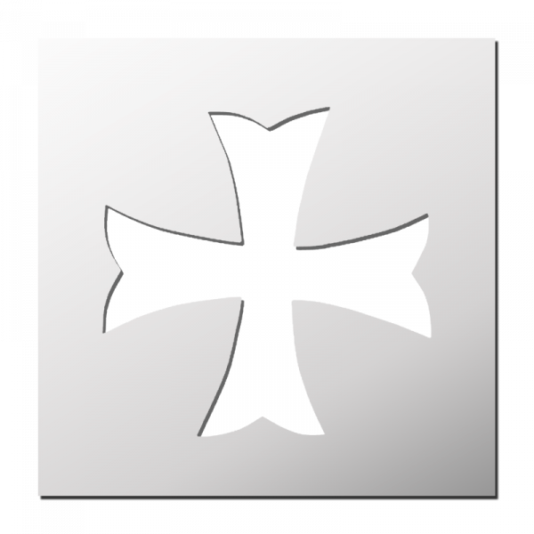 Pochoir Croix Templière