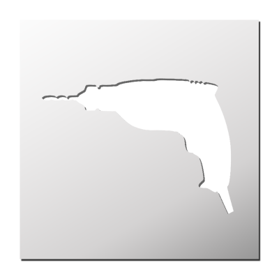 Pochoir Perceuse