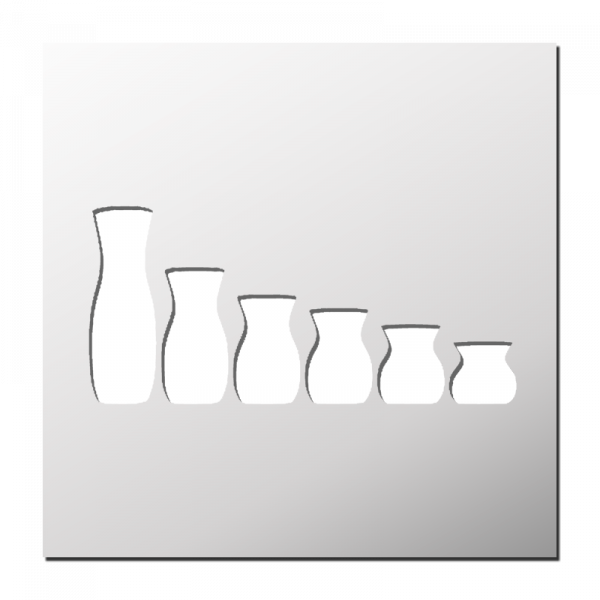 Pochoir Vases