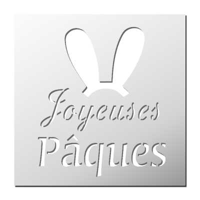 Pochoir Joyeuses Pâques