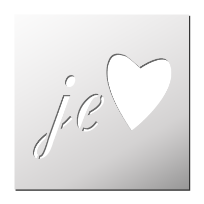 Pochoir je t’aime