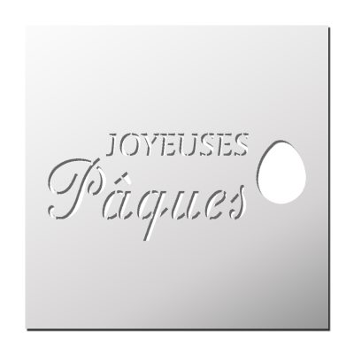 Pochoir Joyeuses Pâques