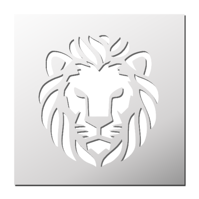 Pochoir Lion