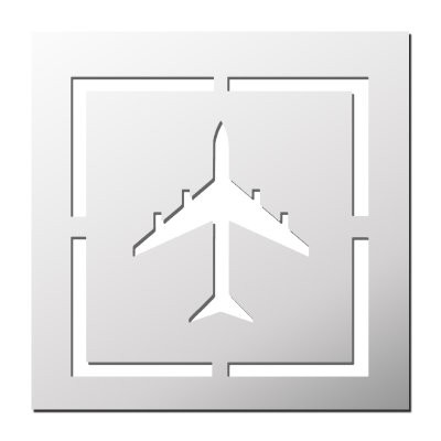 Pochoir Marquage Transport Avion