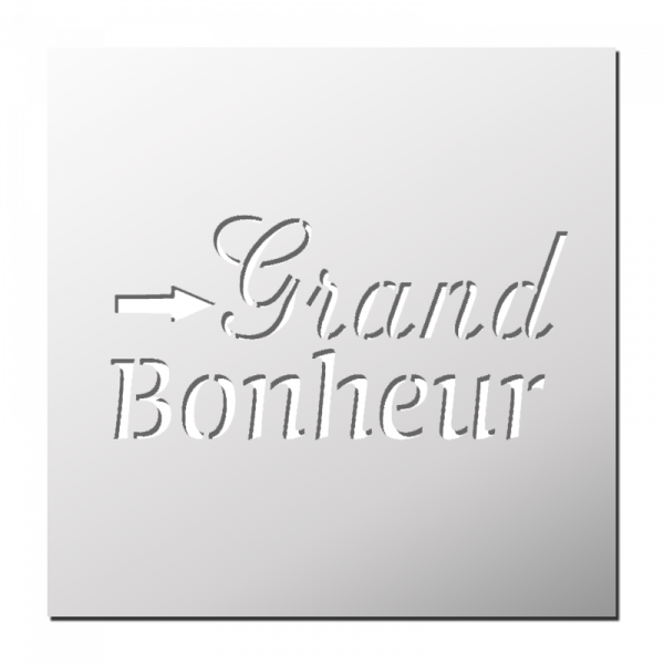Pochoir Grand Bonheur