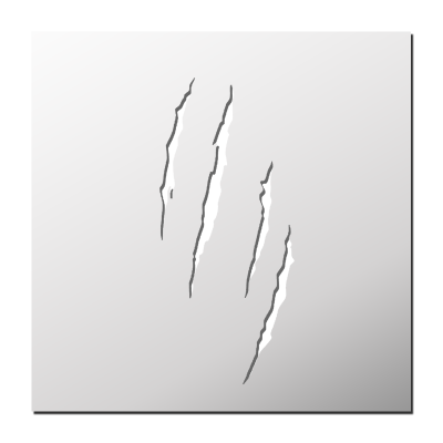 Pochoir Griffures