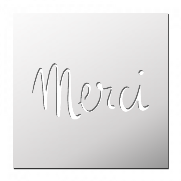 Pochoir Merci