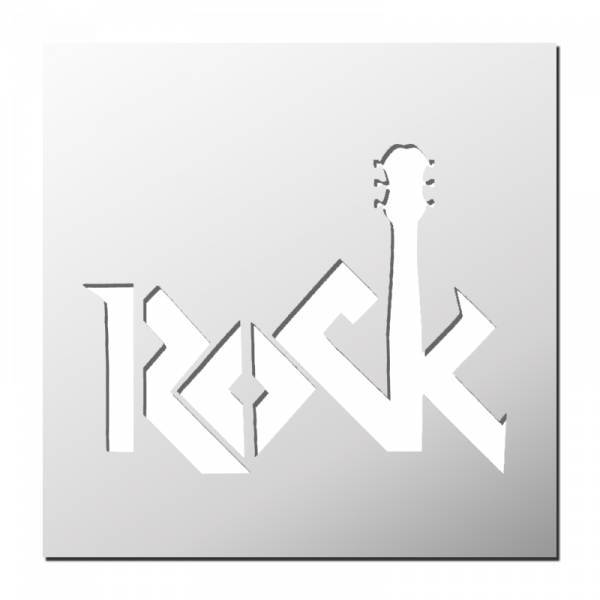 Pochoir Logo Rock