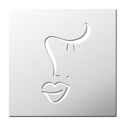 Pochoir Abstrait