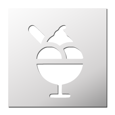 Pochoir Crème glacée