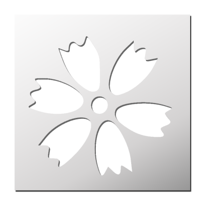 Pochoir Fleur