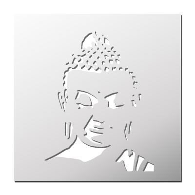 Pochoir Bouddha