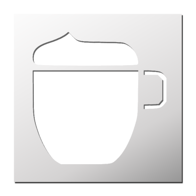 Pochoir Chocolat Chaud