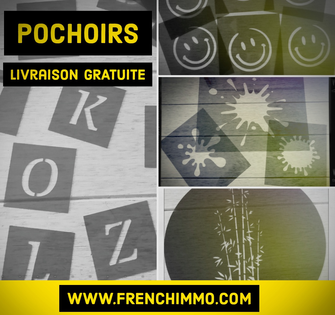 Le plus grand choix de pochoirs en boutique !