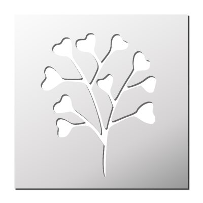 Pochoir Arbre à coeurs