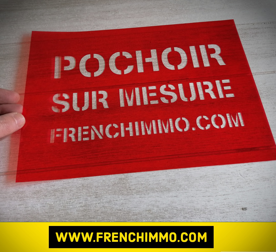 Fabrication de pochoirs sur mesure