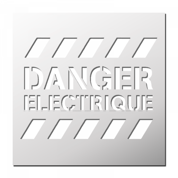 Pochoir Danger Electrique