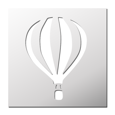 Pochoir Montgolfière
